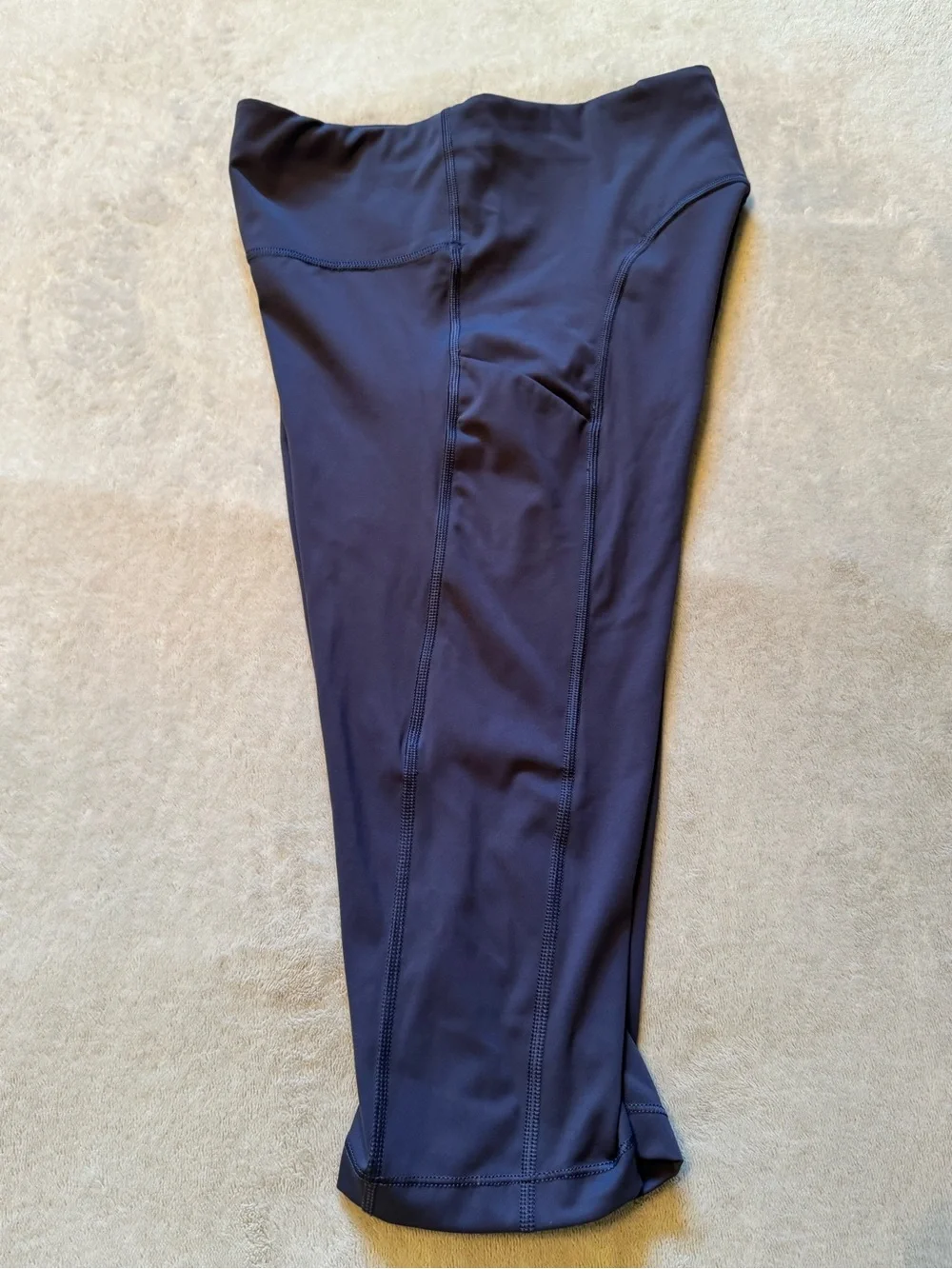 Athleta SP Ultimate Stash Pocket Crop Navy Capri Workout Leggings